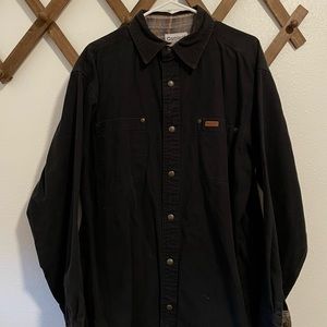 Carhartt Black button down shacket